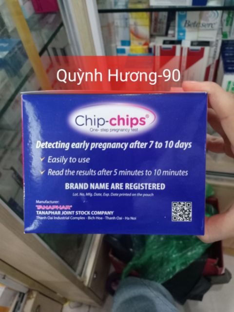 Que thử thai Chip-Chips nhanh,chính xác,phát hiện thai sớm