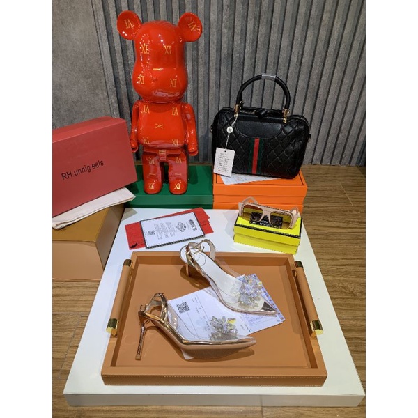 ldx Sandal 7p Mica Trong Rh Nơ Đá Mềm Êm Fullbox Cao Cấp