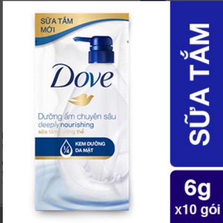 Dây sữa tắm dove 10-12-14 gói tuỳ đợt KM