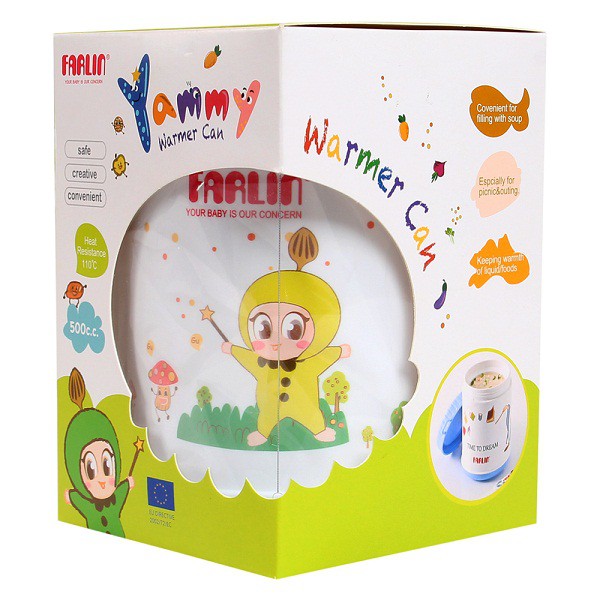 Cặp lồng giữ ấm thức ăn Farlin 500cc V748