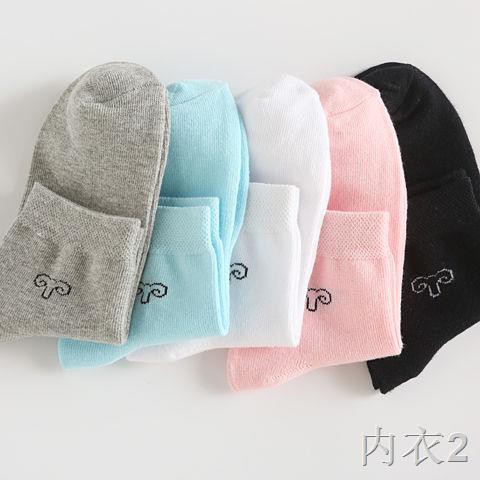Inhn adnh henher henh Thường  vớ nữ bốn mùa cotton rắn trong thể thao giản dị xuân1