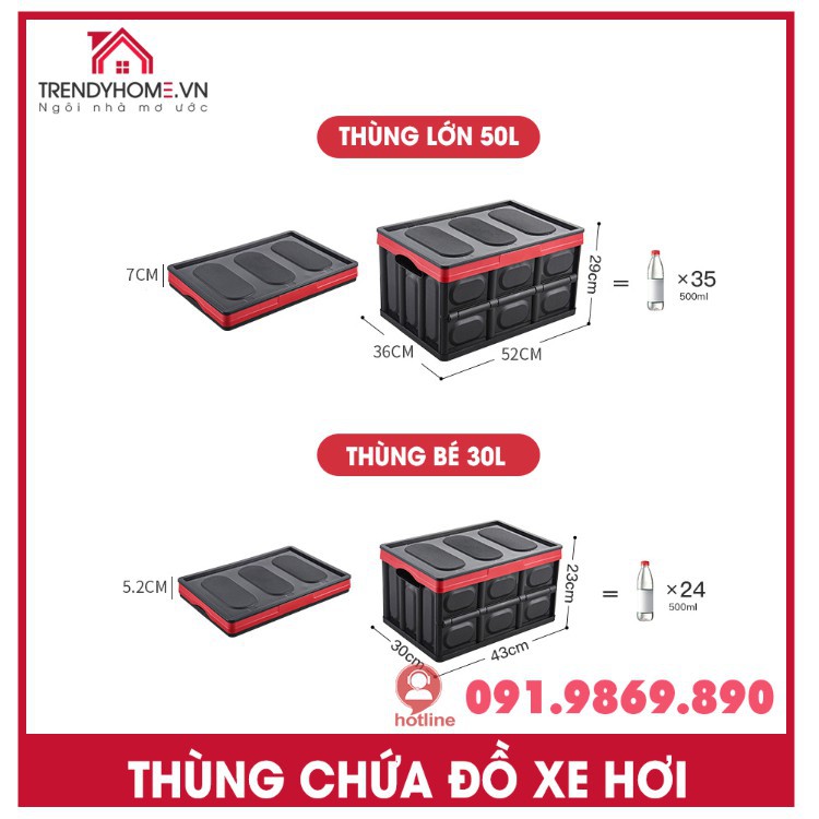 Thùng chứa đồ cho xe hơi , thùng đa năng cho ô tô, thùng chứa đồ tiện lợi để đồ khi đi dã ngoại