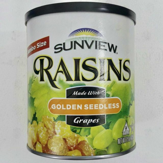 NHO KHÔ MỸ SUNVIEW RAISINS 425G - date 2021 (Đủ loại) | BigBuy360 - bigbuy360.vn