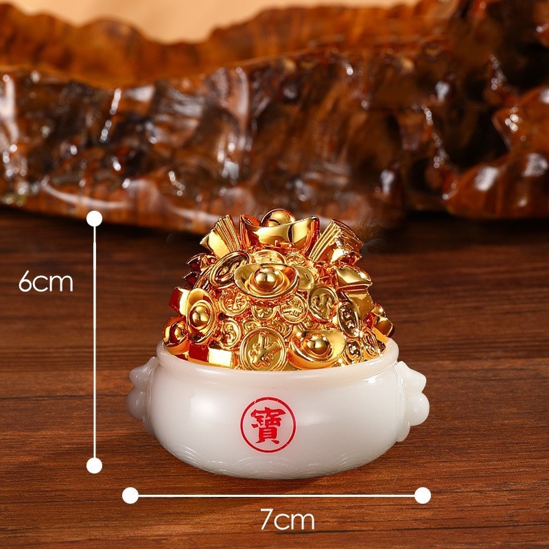 Tượng ông thần tài hũ vàng nhiều kiểu dáng ý nghĩa tài lộc may mắn, đặt bàn làm việc, trang trí nhà cửa-Go Home