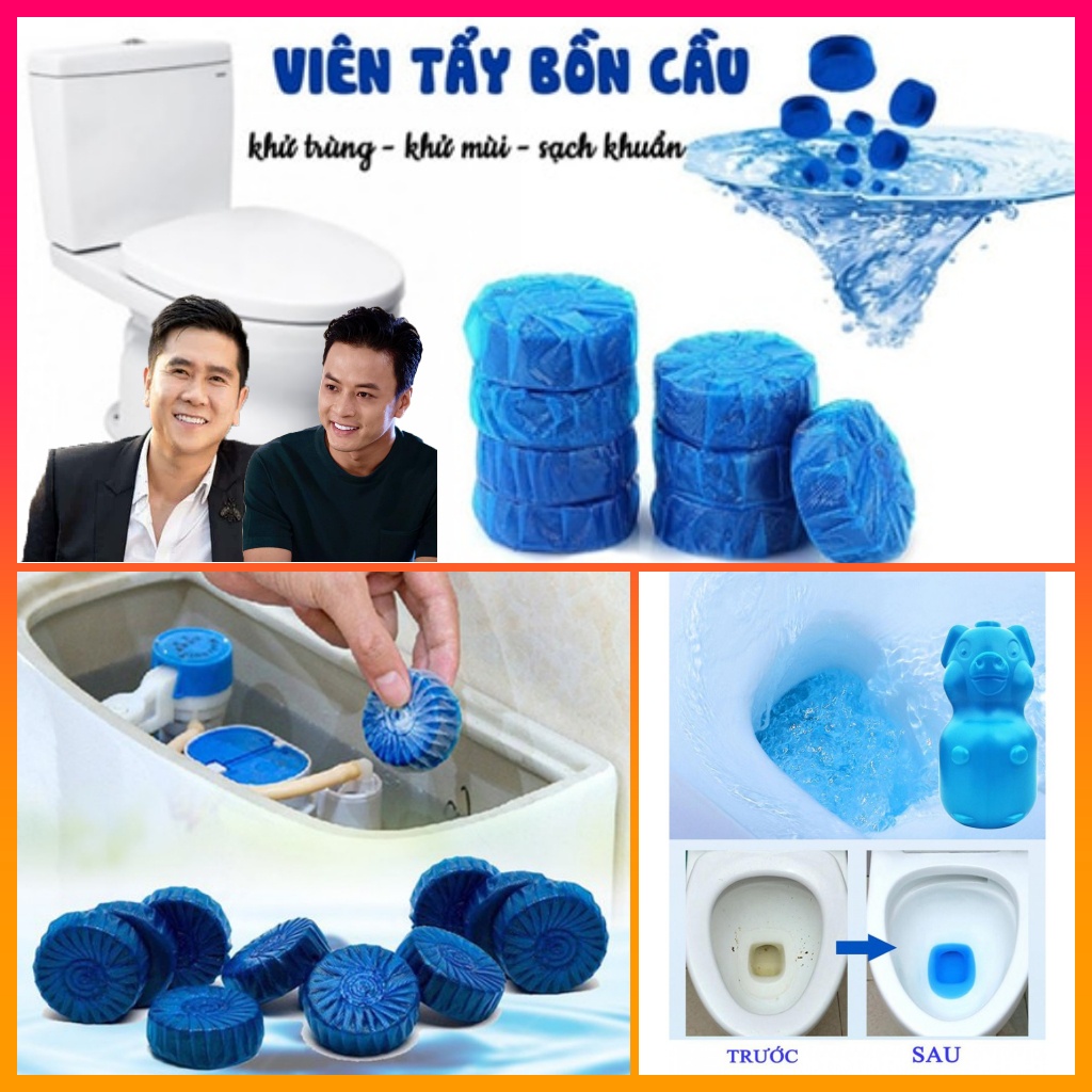 Bộ 10 Viên Thả Bồn Cầu Toilet Khử Mùi Khử Trùng Hồ Hoài Anh Và Hồng Đăng Không Dùng Ở Tây Ban Nha Hàn Quốc Thái Lan Nhật