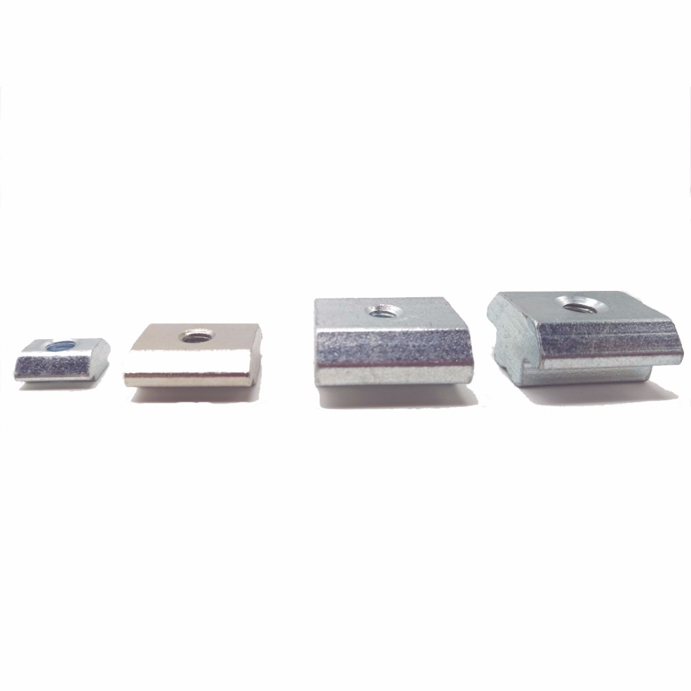 Set 10 Đai Ốc Chữ T Mạ Kẽm 20 / 30 / 40 / 45 Series M3 / M4 / M5 / M6 / M8 / M10 Chuyên Dụng
