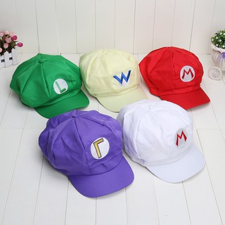 Nón kết Super Mario dễ thương Super Mario Bros Anime Cosplay Mario Red Cap Tag Super marop cotton hat Super mario hats Luigi hat