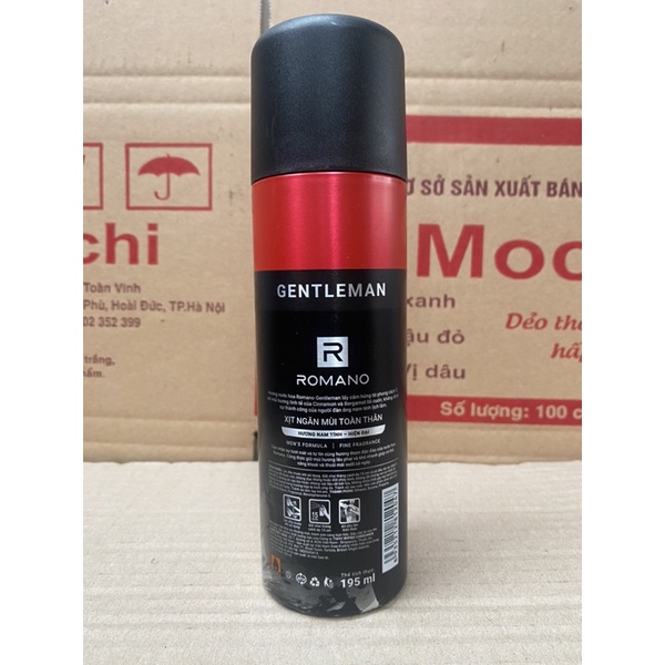Xịt ngăn mùi toàn thân Romano 150ml