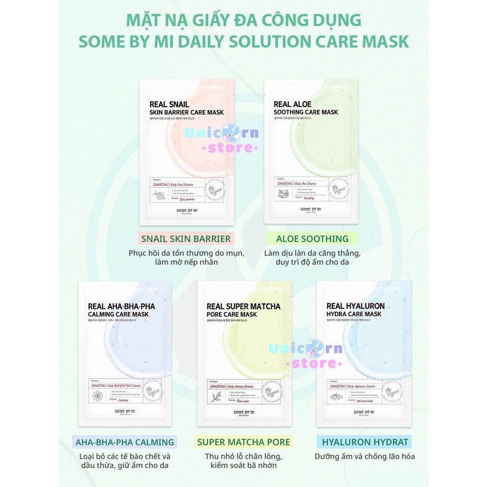 Mặt Nạ Giấy Đa Công Dụng Some By Mi Daily Solution Care Mask 20g