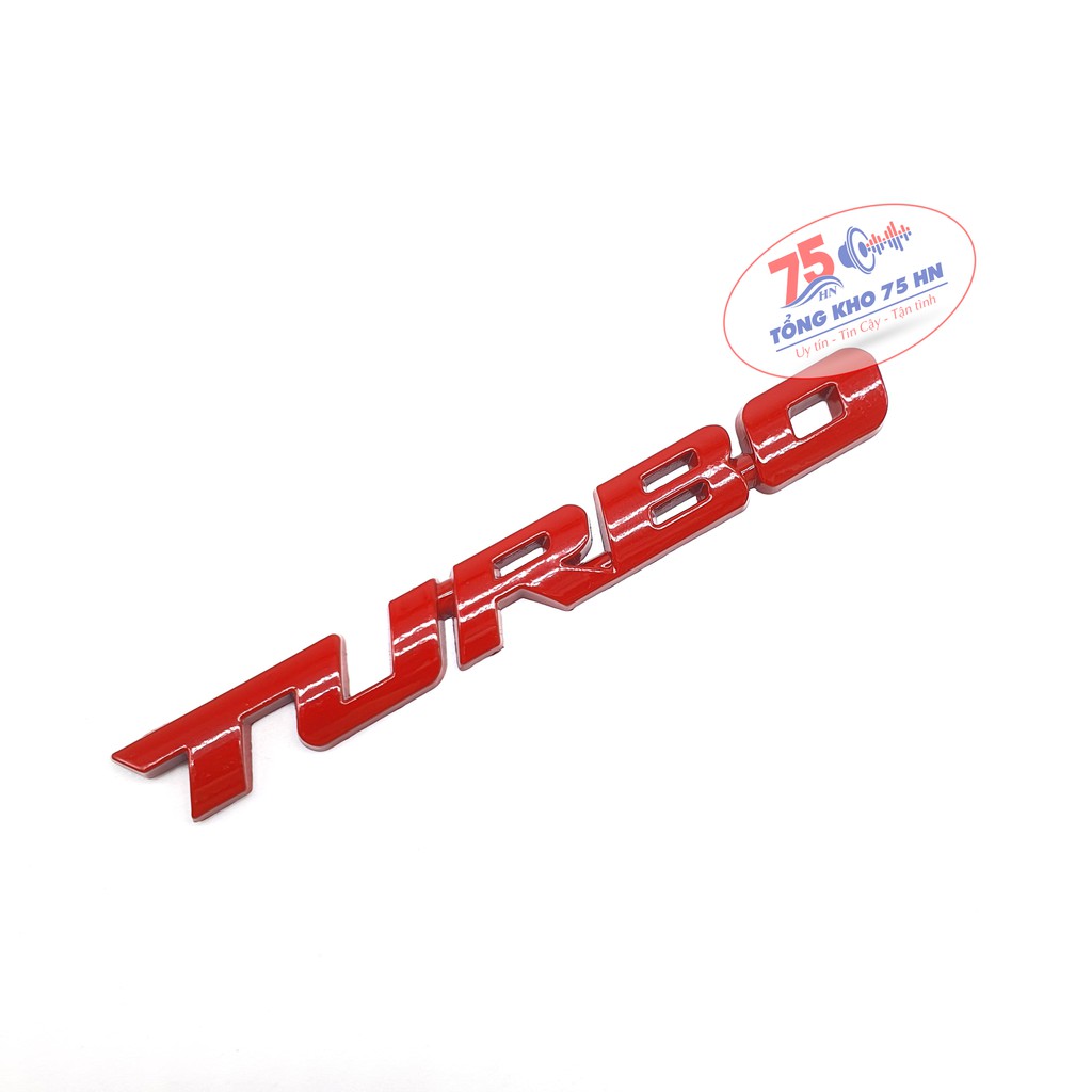 Chữ TURBO - Tem 3D bằng kim loại hợp kim cao cấp