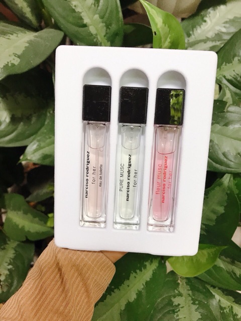 SET NƯỚC HOA MINI NỮ NARCISO RODRIGUEZ FOR HER 3PCS | Thế Giới Skin Care