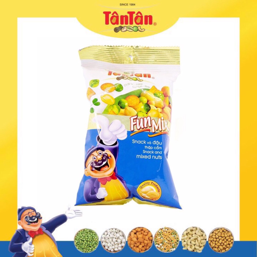 1 gói Snack & Đậu Thập Cẩm Tân Tân 28g