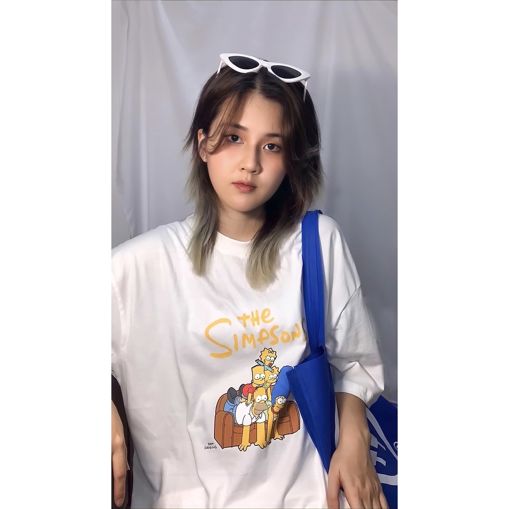 Áo Thun BOO Unisex Dáng Ovesized, Vải Cotton Cao Cấp In Graphic Simpsons BZL