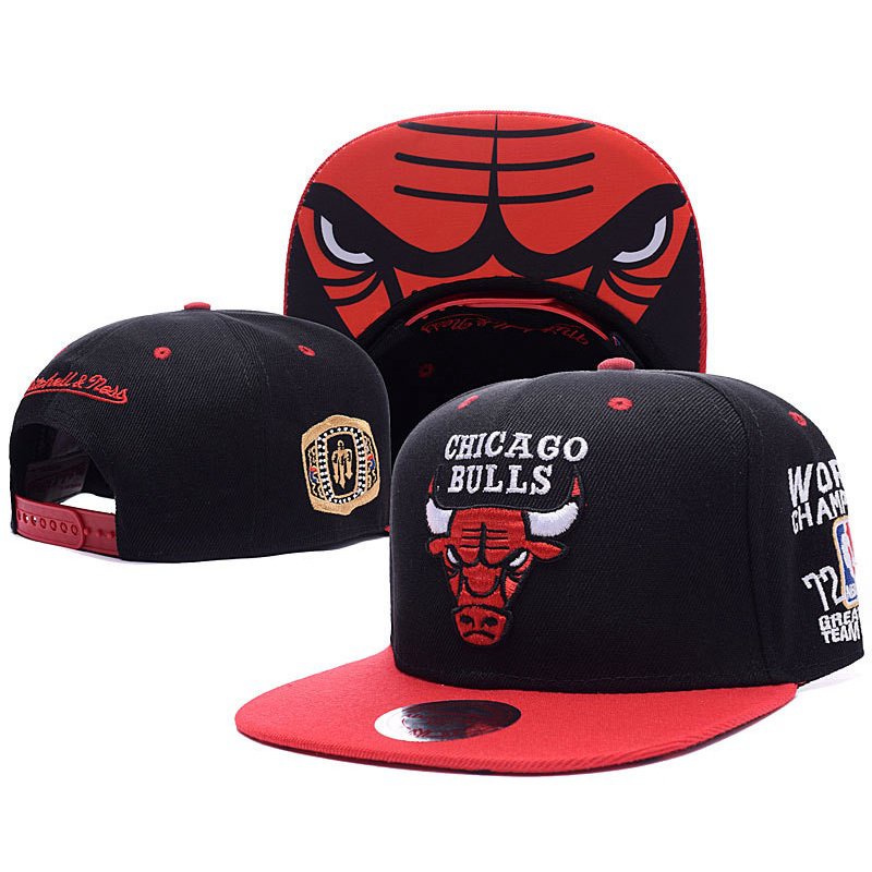 Nba Nón Lưỡi Trai Thêu Hình Đầu Bò Chicago Bulls Thời Trang Mùa Hè 9HqZ