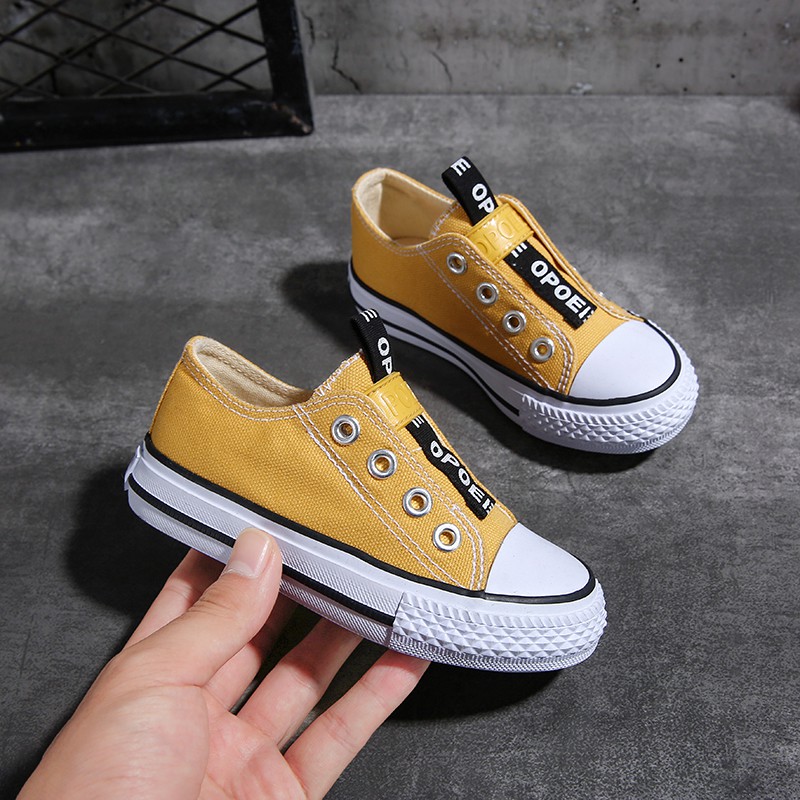 Giày thể thao YOZOH bằng vải canvas thời trang năng động cho bé trai và bé gái size 33-38