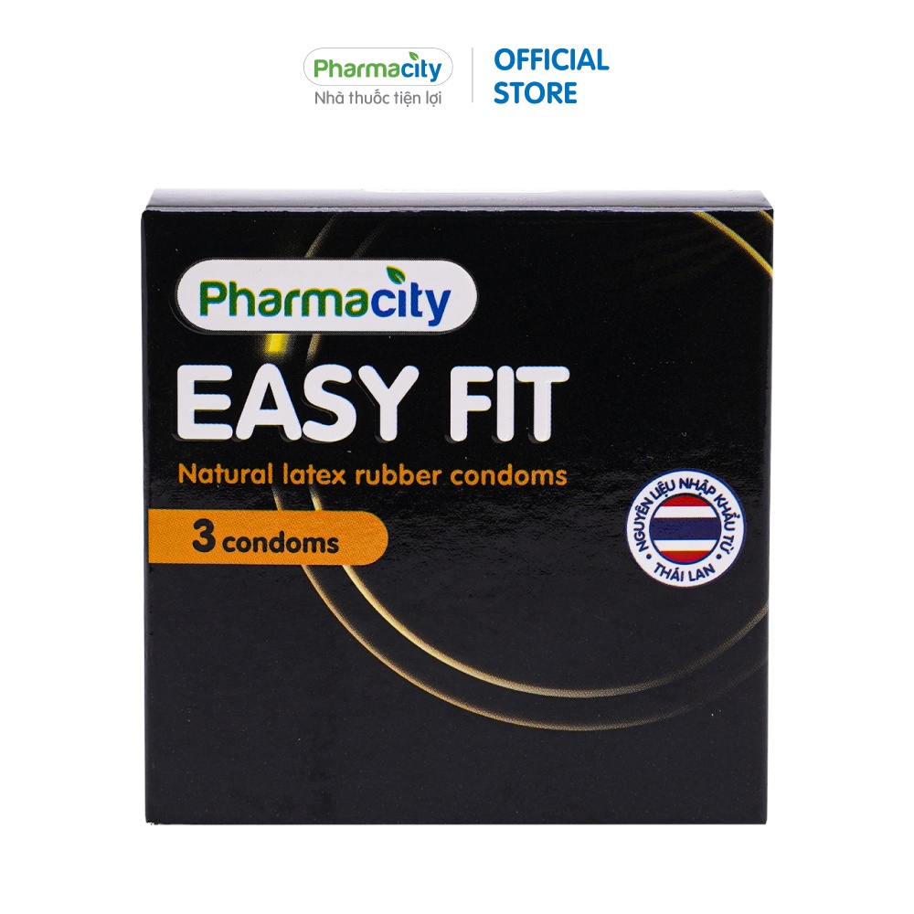 Bao Cao Su Pharmacity Easy Fit (3 cái/hộp)
