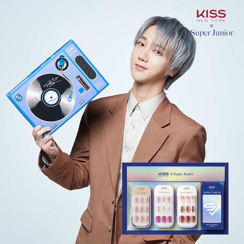 [KISS NEW YORK X SUPER JUNIOR] 15TH Anniversary Collab Set (YESUNG) Bộ Sản Phẩm Móng Tay - 4 Món