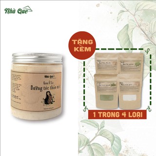 Kem ủ tóc thảo mộc, kem ủ tóc hạt macca, dưỡng tóc phục hồi hư tổn - 250gram