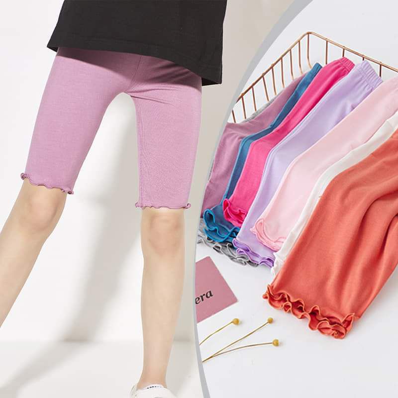 (Chọn màu)- Quần legging lửng bé gái chuẩn quảng châu cao cấp - vải cotton lạnh