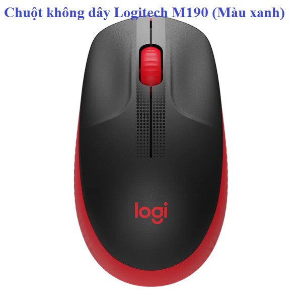 Chuột không dây Logitech M190 (Màu đỏ)