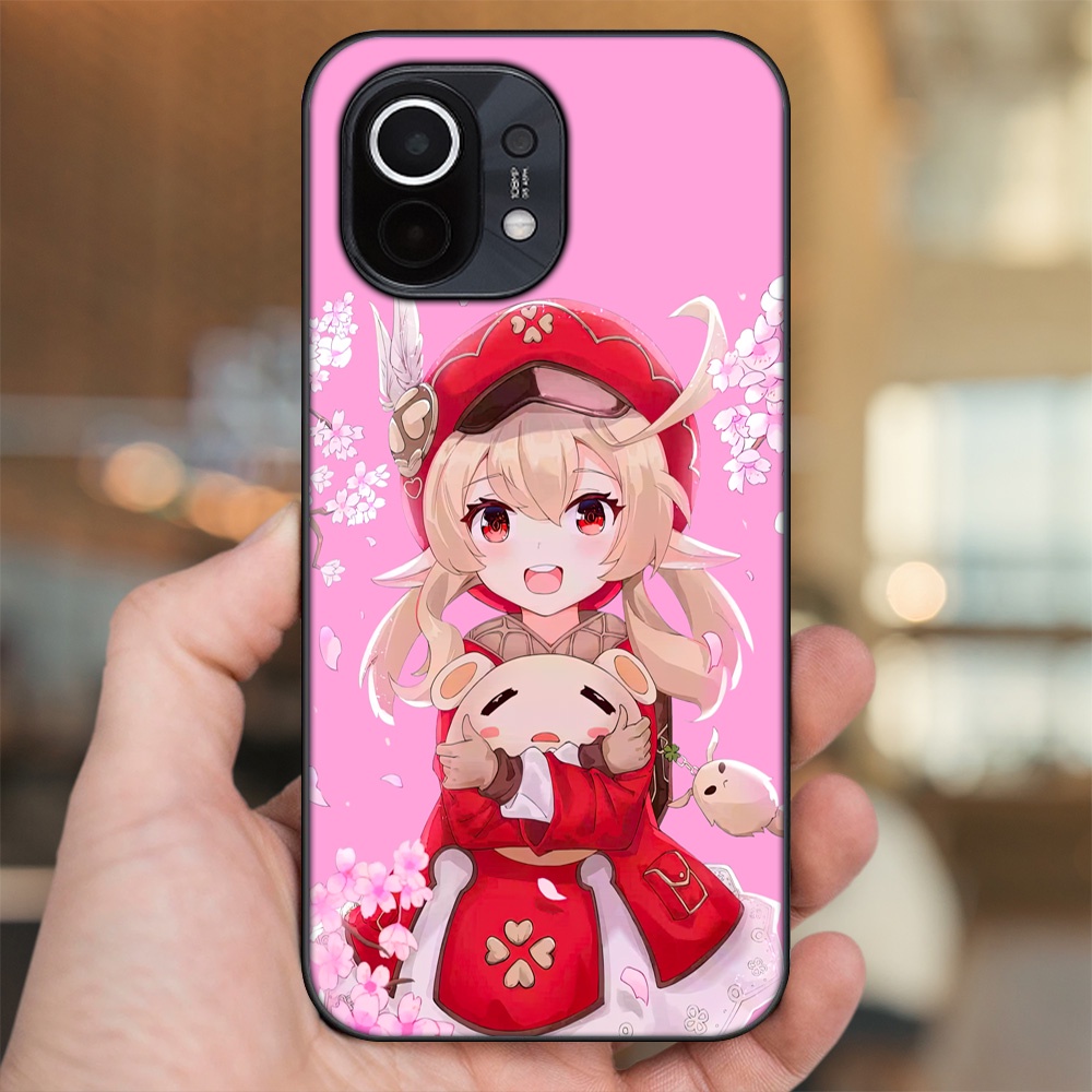 Ốp lưng Xiaomi Mi 11 viền đen in hình Klee Genshin Impact