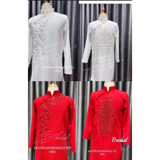 áo dài nam chú rể , tiệc, cưới