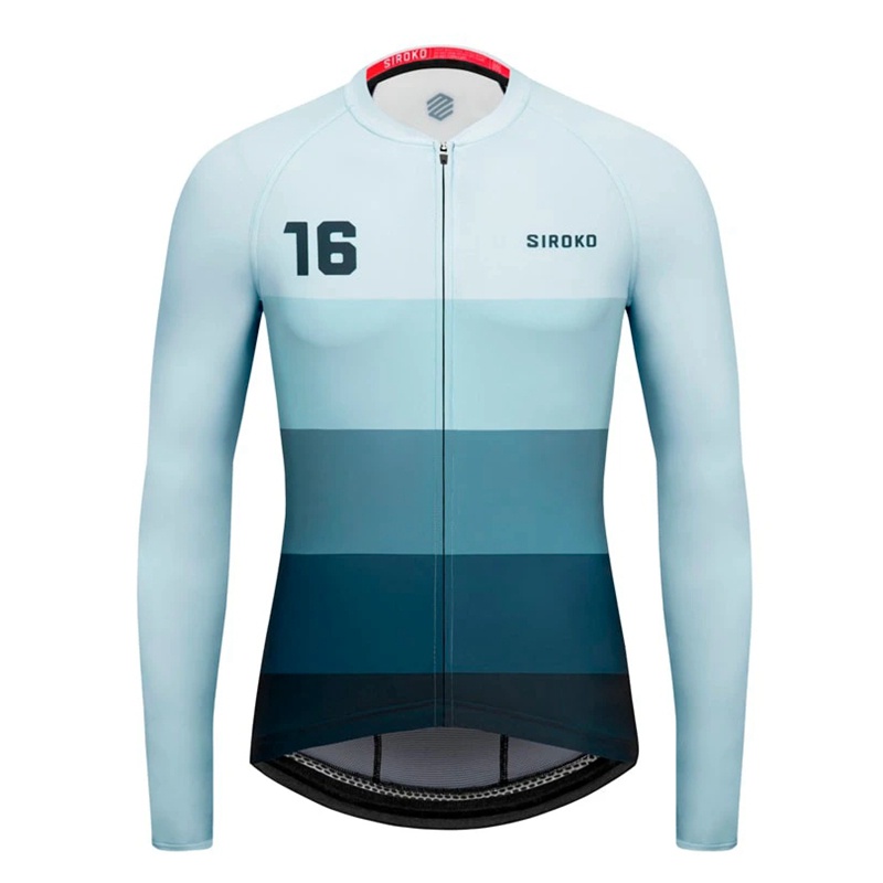 Áo Đua Xe Đạp Dài Tay Mau Khô Thời Trang Cho Nam