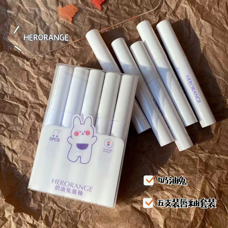 [Hàng mới về] Bộ 5 son kem màu lỳ chống thấm nước gợi cảm