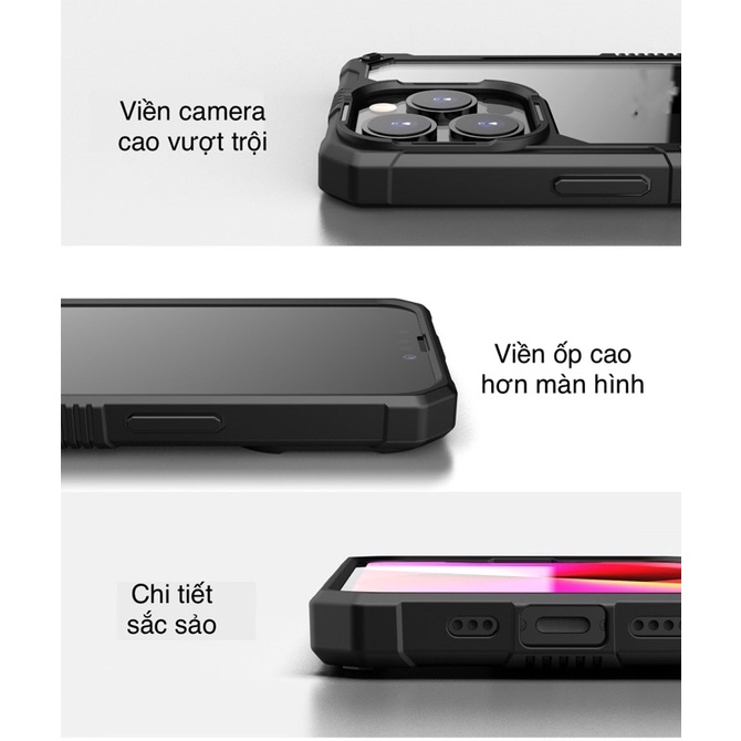 SẴN CHO IPHONE 14 - Ốp lưng cho iphone - Ốp lưng meca trong ko ố màu, chống shock, viền chống trơn trượt