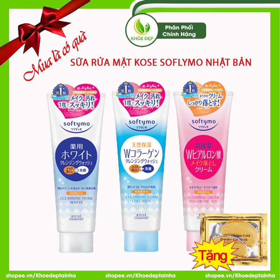 [ CHÍNH HÃNG ] Sữa Rửa Mặt KOSE SOFTYMO Nhật Bản - 220g