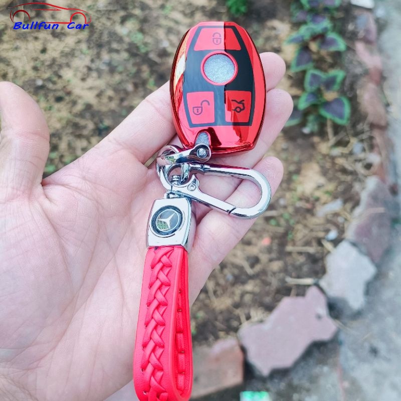 Mercedes Benz Vỏ Bọc Chìa Khoá Mercedes Mẫu Mới 2021 Bao Da Chìa Khoá Da Bò Thật