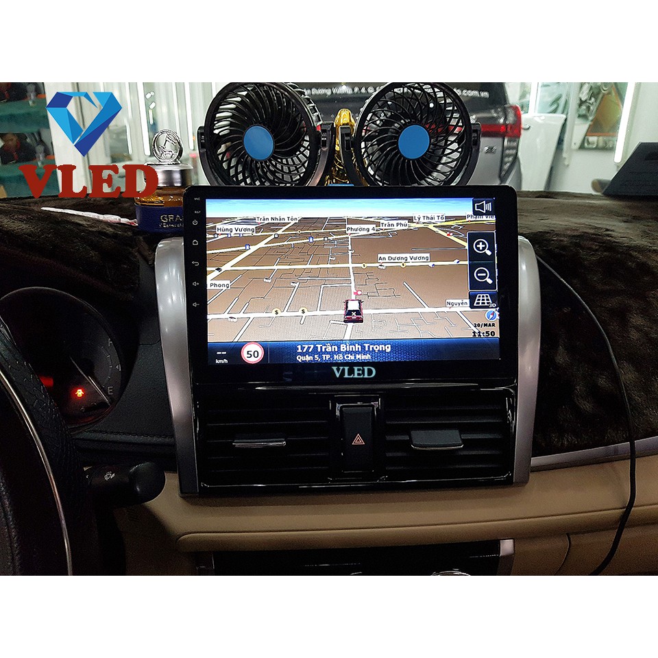 Bộ màn hình Android VLED V5 cho xe TOYOTA VIOS 2015, màn cảm ứng, lướt web, xem phim, nghe nhạc, chơi game trực tuyến