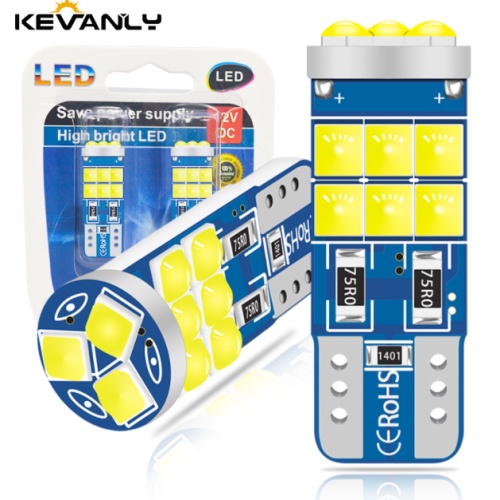 Đèn led KEVANLY t10 w5w 194 168 3030 15smd 12v mới dành cho biển số xe hơi