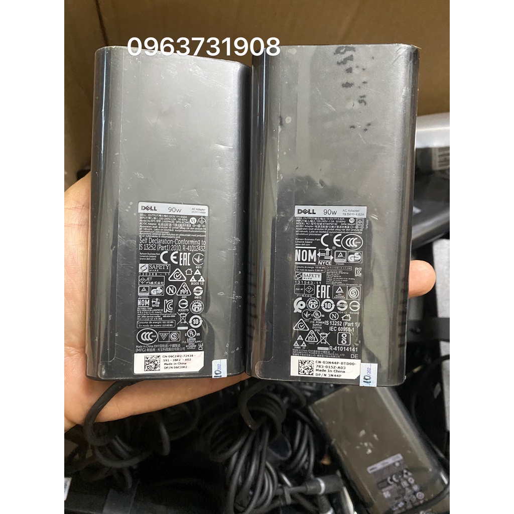 Sạc laptop Dell oval 90w 19.5V-4.62A bản gốc Dell cung cấp