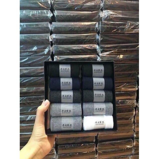 Tất Nam Cao Cấp Hộp 10 Đôi Chống Hôi Chân Xuất Nhật thời trang Happylive