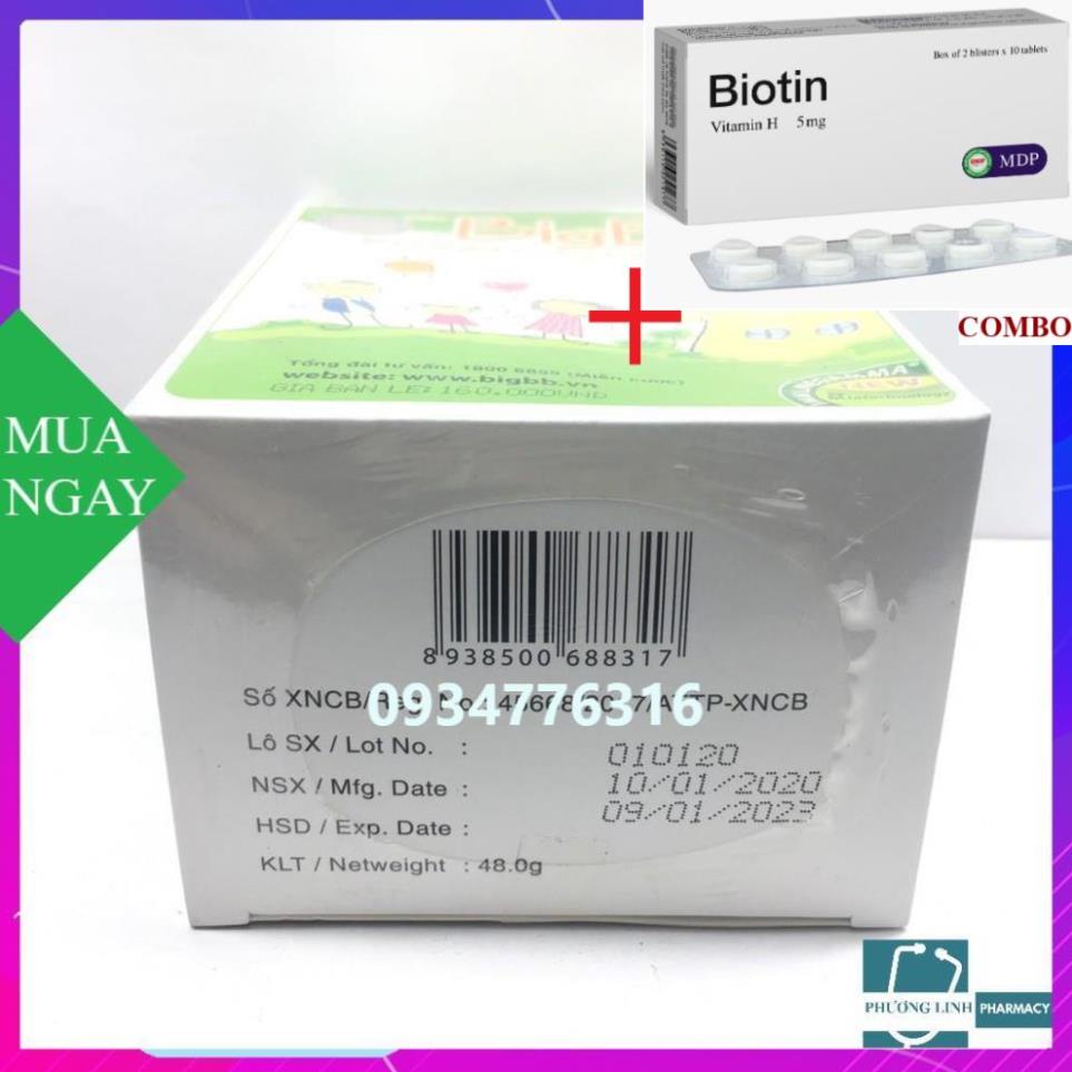 Combo Biotin 5mg+ BigBB Hỗ trợ ổn định tiêu hóa tăng sức đề kháng