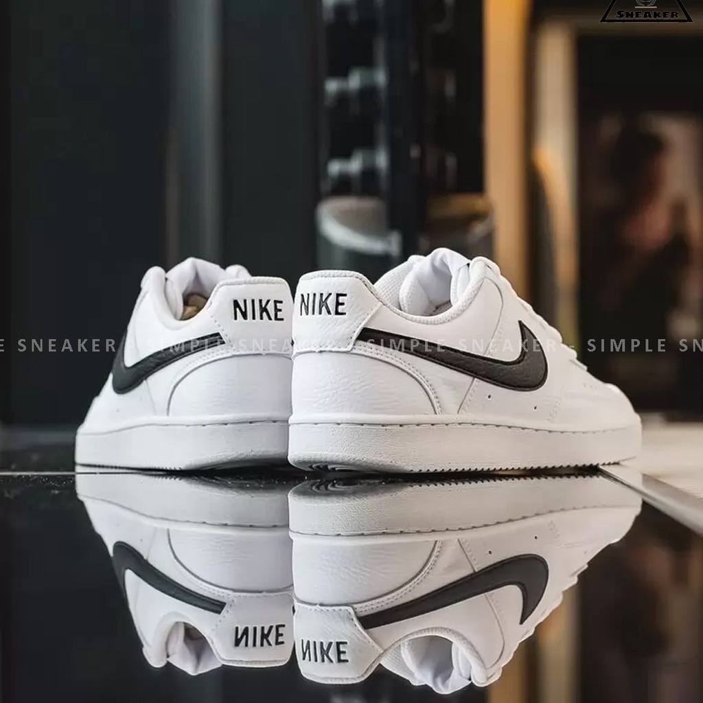 Giày Nike Chính Hãng 🔴Hàng Chính Hãng🔴Nike Court Vision Allwhite - Hologram - Pink - Giày Thể Thao Unisex - Simple SHãng