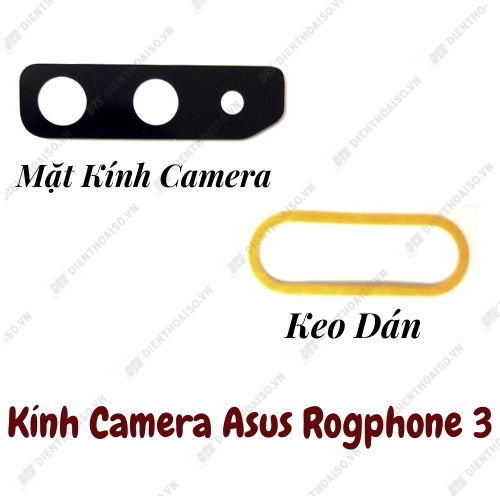 Mặt kính camera sau asus rog phone 3 (rogphone 3) kèm keo dán