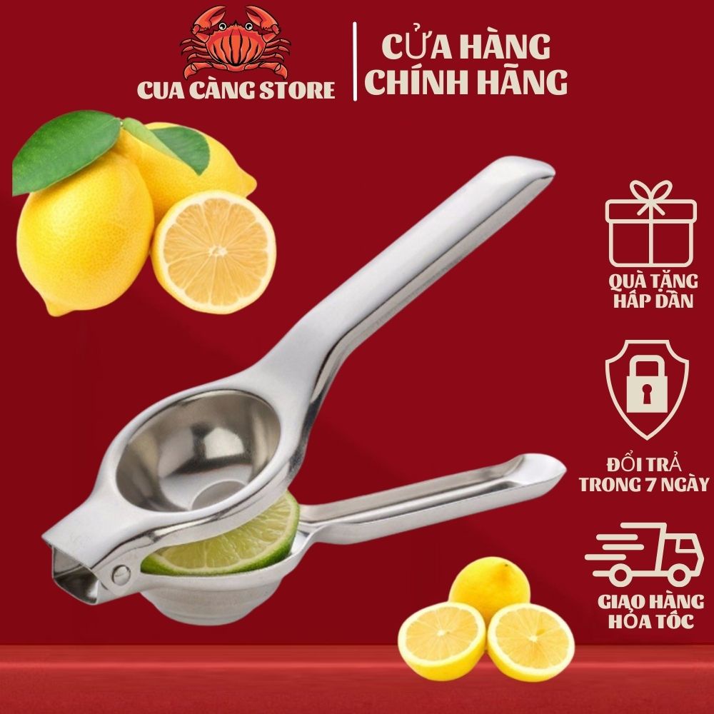 Dụng cụ ép nước chanh, vắt nước cốt chanh bỏ hạt cầm tay inox 304 dành tặng các mẹ cho căn bếp nhà mình