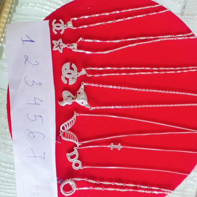 Dây chuyền cộng mặt bạc(sale 119k)