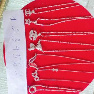 Dây chuyền cộng mặt bạc