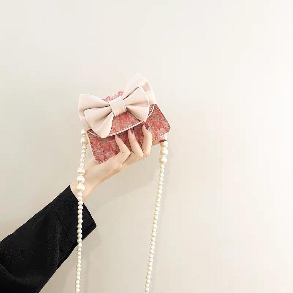 Túi mini nữ, túi đeo chéo nhỏ xinh giá rẻ phối nơ dễ thương phong cách hàn quốc PK 359