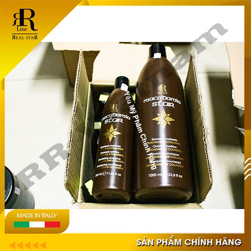 [Chính hãng] Dầu Gội MACADAMIA STAR Chăm Sóc, Phục Hồi, Tái Tạo Tóc Sau 1 Lần Gội 350ml/Chai