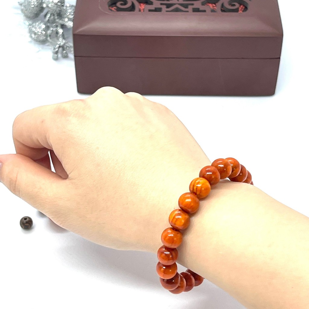 Vòng tay gỗ huyết long 10ly 💖FREE SHIP💖 SHOP MỘC NHỊ KHÊ  - chuyên các sản phẩm vòng tay gỗ phong thuỷ (1) | BigBuy360 - bigbuy360.vn