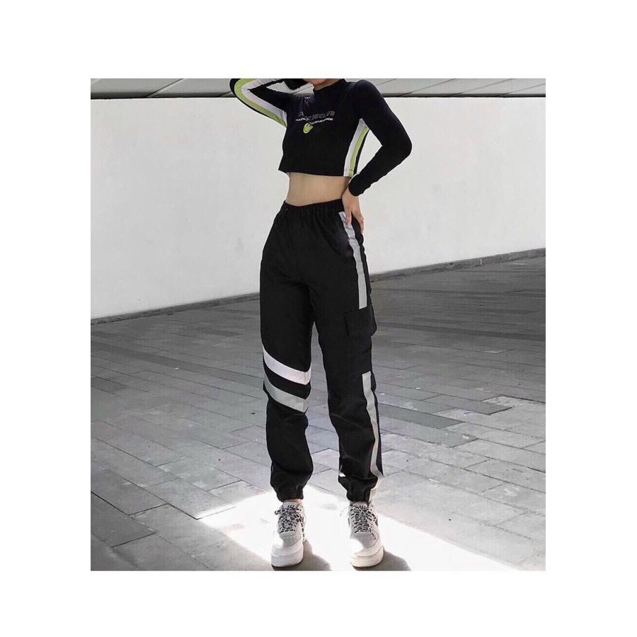 quần jogger kaki dạ quang siêu hot hit, cá tính cho nam nữ
