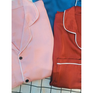 Pyjama lụa satin - đồ ngủ- Đồ bộ mặc nhà- lụa satin