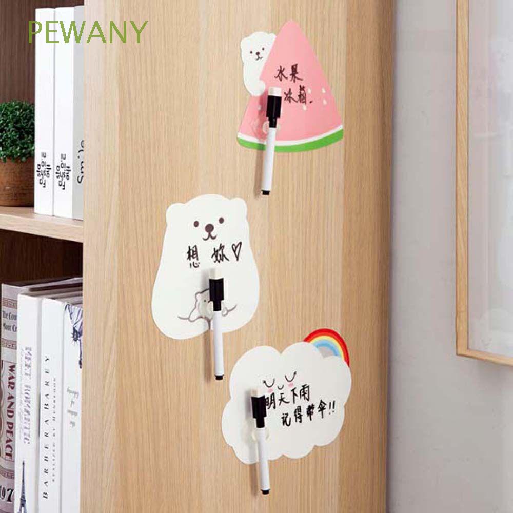 Miếng dán ghi chú hình dưa hấu dễ thương có thể xóa được kèm bút trang trí tủ lạnh