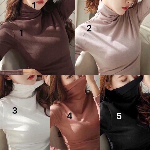 [Kèm Ảnh Thật]Áo giữ nhiệt cao cổ hàng Quảng Châu