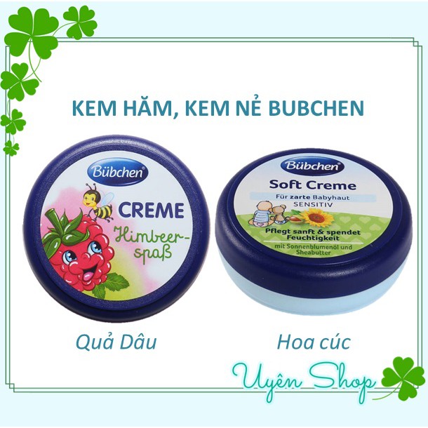 Kem chống hăm, nẻ Bubchen hoàn toàn tự nhiên, dịu nhẹ cho bé yêu, 20ml