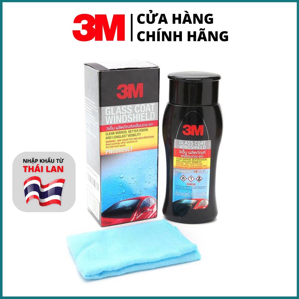 Chai chống bám nước trên kính xe 3M Glass Coat Windshield 08889 LT 200ml